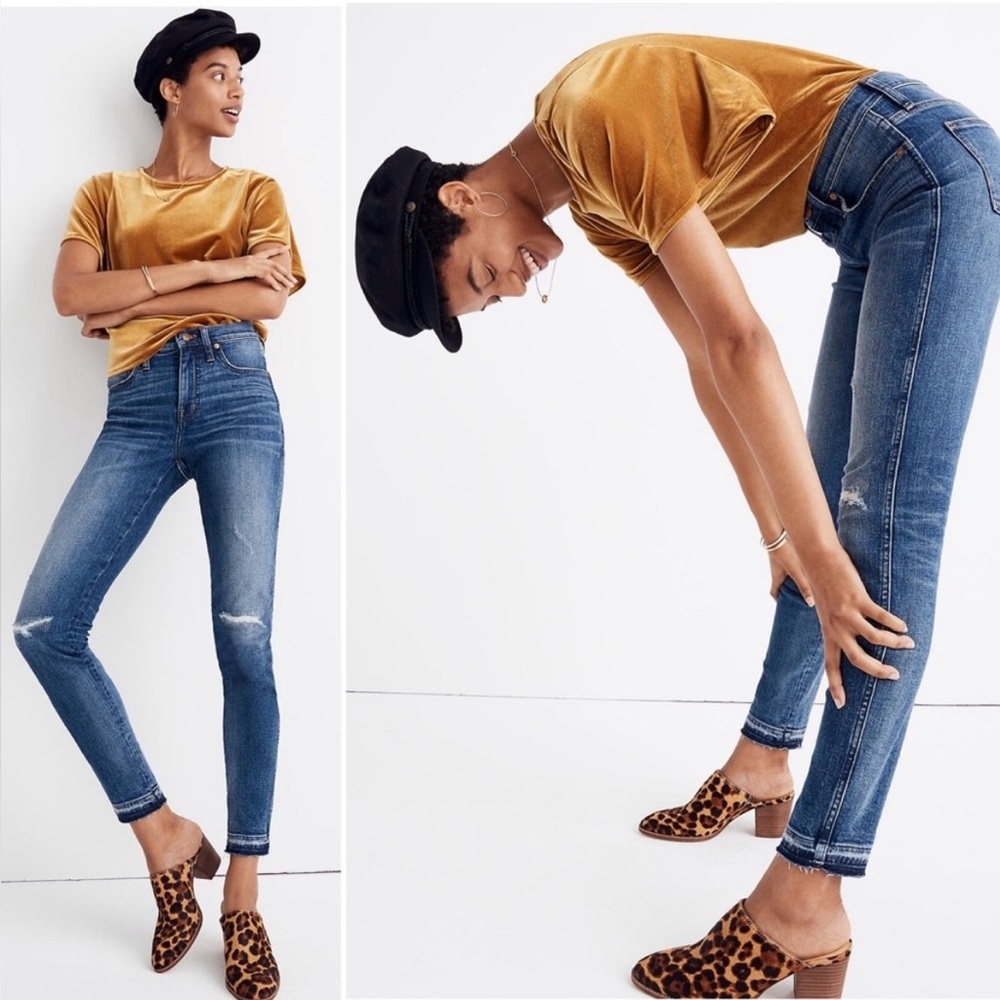 MADEWELL 9" High Rise Skinny York Jeans Size 25 Like New